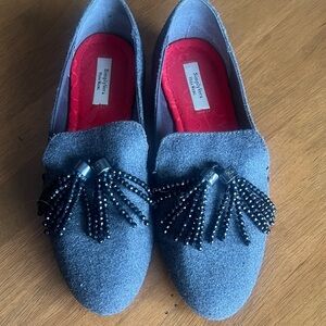 Vera Wang Gray Beaded Women's Loafers